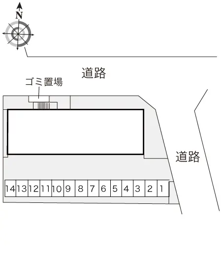 ★手数料０円★堺市北区百舌鳥梅北町　月極駐車場（LP）